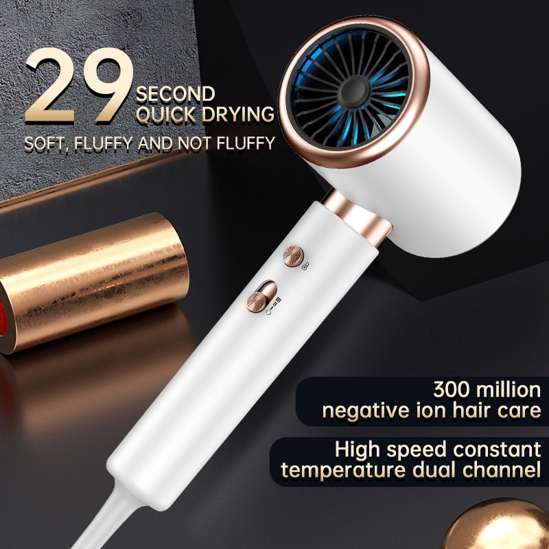 2400w Hair Dryer with diffuser and concentrator 2400W Powerful ion hair dryer with 2 speed 3 heat Settings for fast drying and lightweight suitable for a variety of female and male hairstyles.