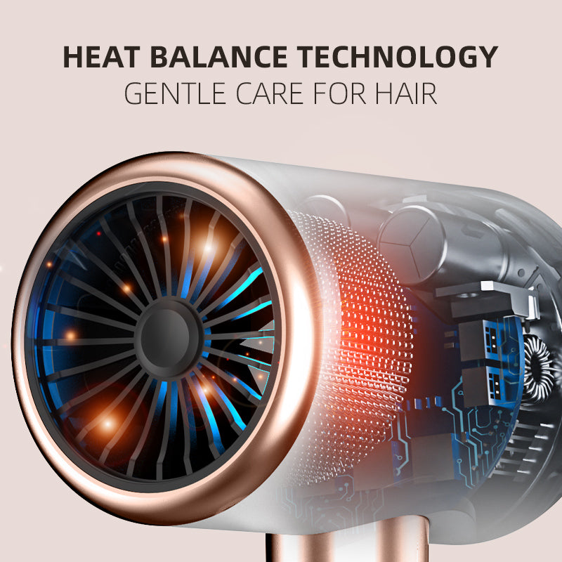 2400w Hair Dryer with diffuser and concentrator 2400W Powerful ion hair dryer with 2 speed 3 heat Settings for fast drying and lightweight suitable for a variety of female and male hairstyles.