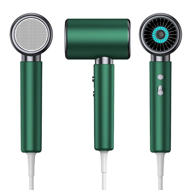 Powerful AC motor 2400 watt fast drying ion dryer, 2 speed 3 heat Settings, cooling shot button, 1 diffuser and 2 concentrator for multi-female and male hairstyles