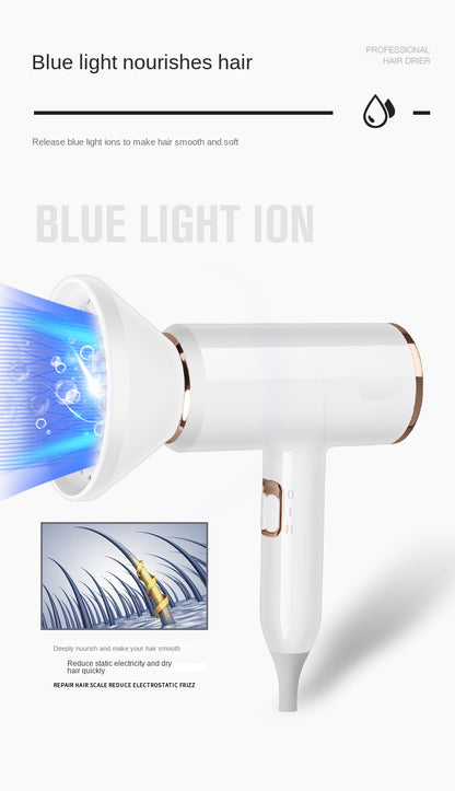 Hair Dryer 1500W Professional Hair dryer Powerful AC motor fast drying ion hair dryer, 2 speed 3 heat Settings, cooling shot button, 1 diffuser and 2 concentrator for multi-female and male hairstyles