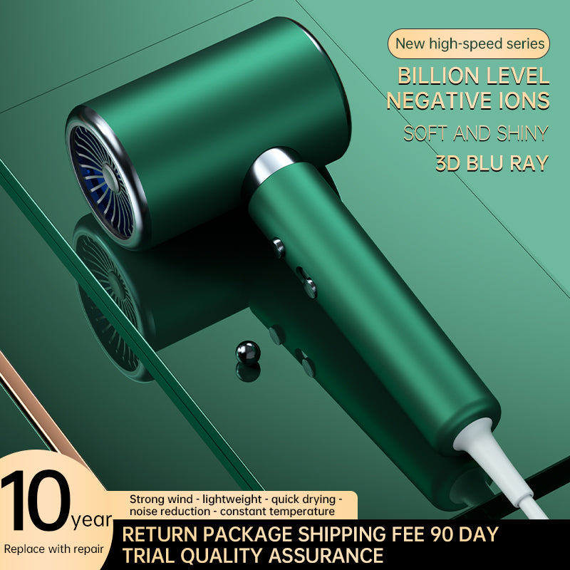 Hair Dryer with Diffuser & Concentrator 2400W Powerful Ionic Dryer 2 Speed 3 Heat Settings Fast Dry Lightweight for Multi Women Man Hairstyles