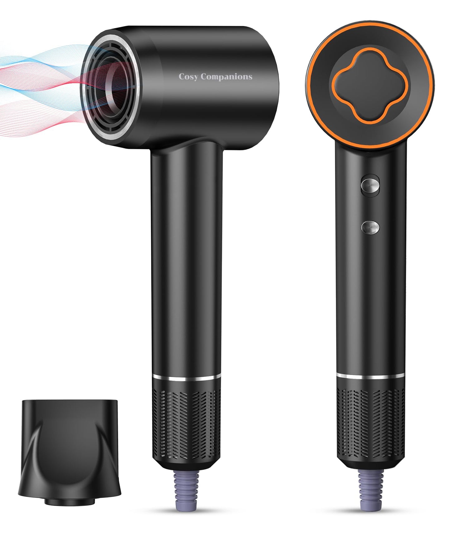 Hair Dryer - 150000 RPM High-Speed Brushless Motor Negative Ionic Blow Dryer for Fast Drying, Low Noise Thermo-Control Hair Dryers with Magnetic Nozzle, Perfect for Gifts