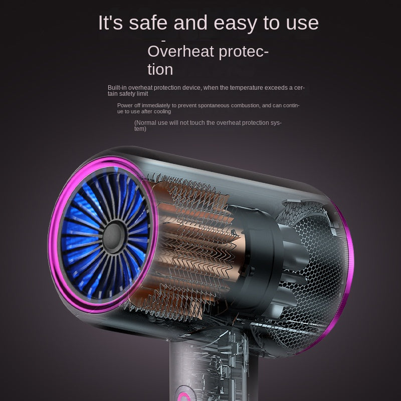 Powerful AC motor 1875 watt fast drying ion dryer, 2 speed 3 heat Settings, cooling shot button, 1 diffuser and 2 concentrator for multi-female and male hairstyles